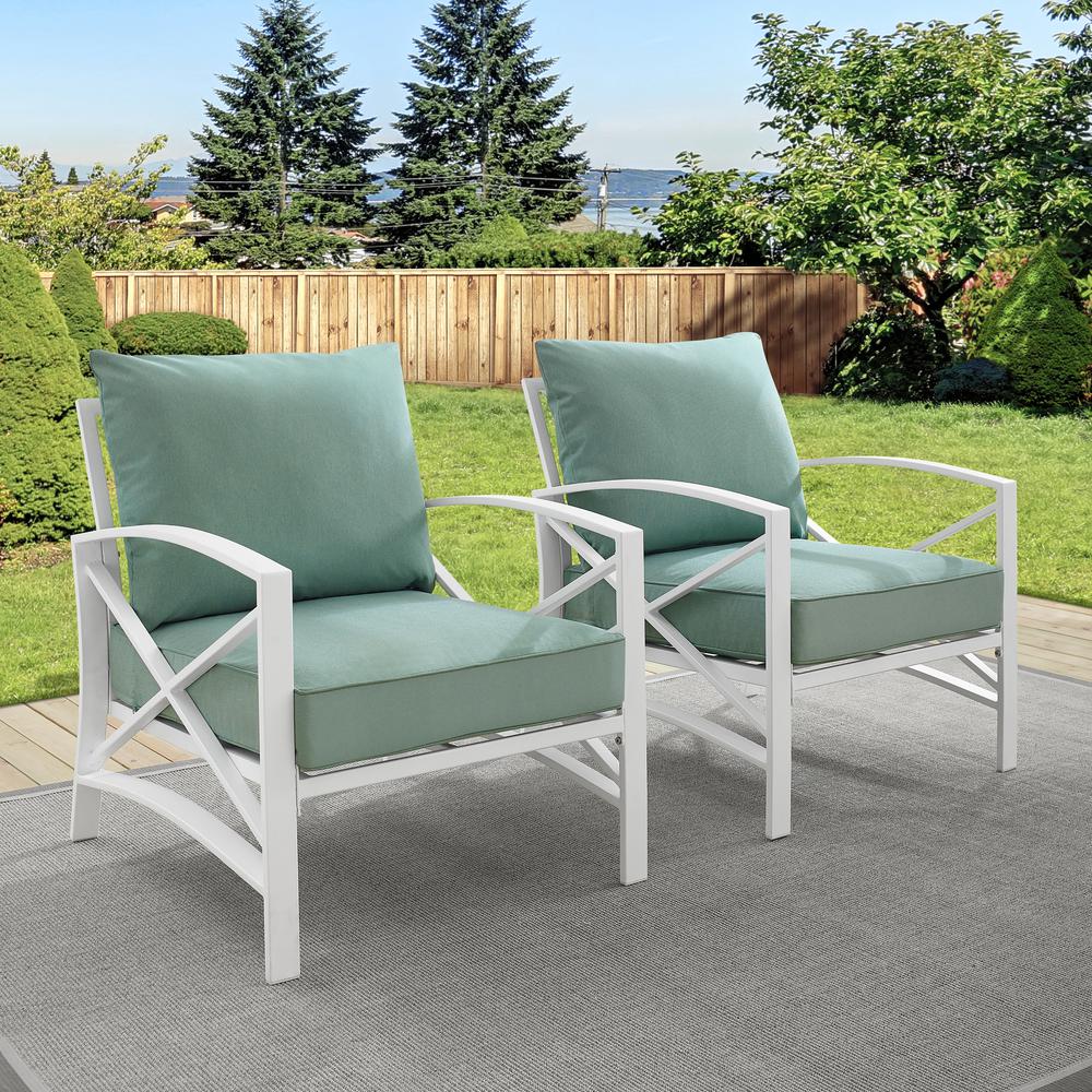 Kaplan 2Pc Outdoor Chair Set Mist/White - 2 Chairs. Picture 3