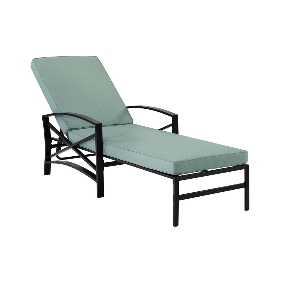 Kaplan Chaise Lounge Mist/Oil Rubbed Bronze. Picture 5