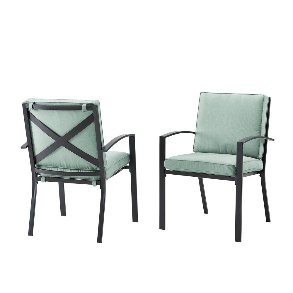 Kaplan 2Pc Outdoor Dining Chair Set Mist/Oil Rubbed Bronze - 2 Chairs. Picture 4