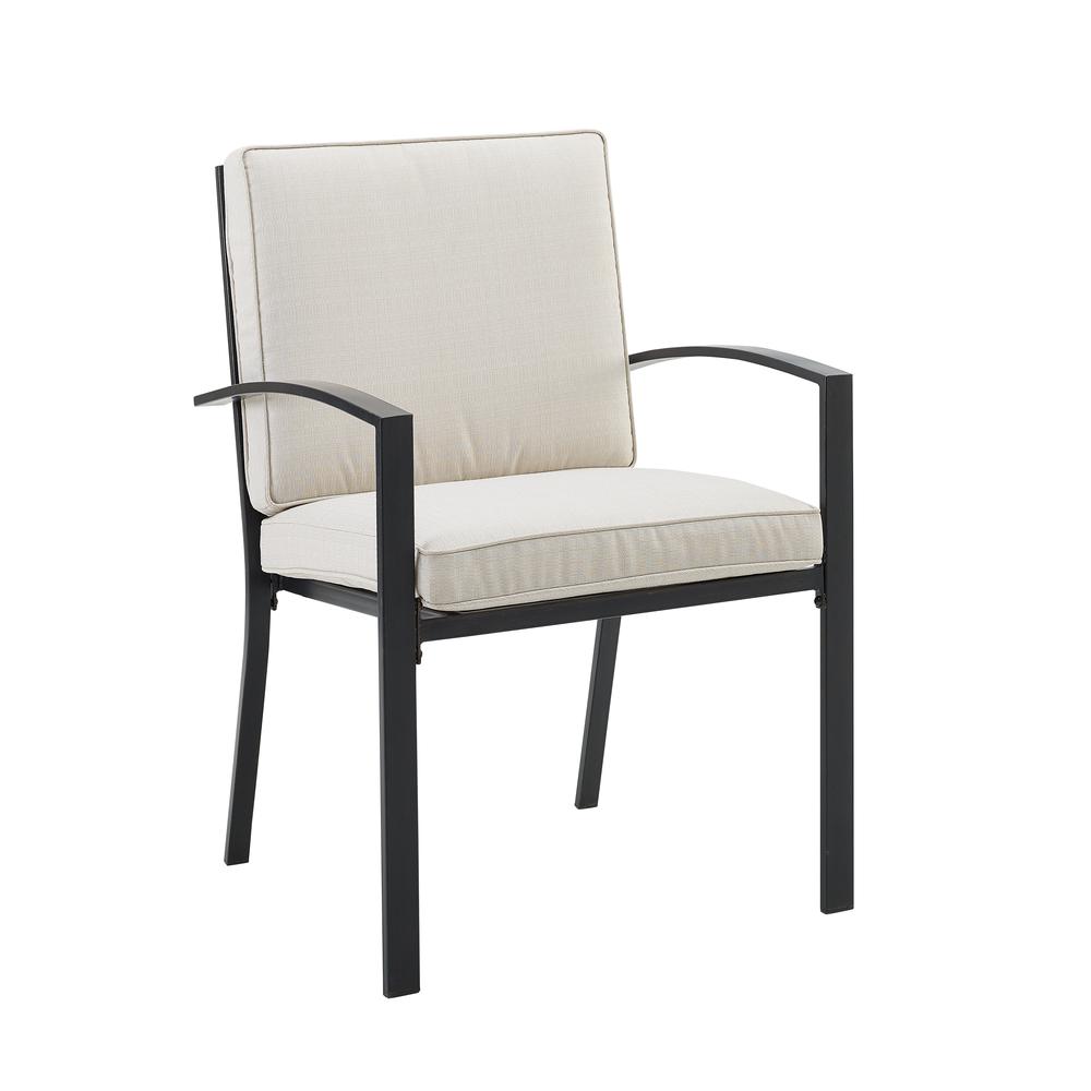 Kaplan 2Pc Outdoor Dining Chair Set Oatmeal/Oil Rubbed Bronze - 2 Chairs. Picture 4