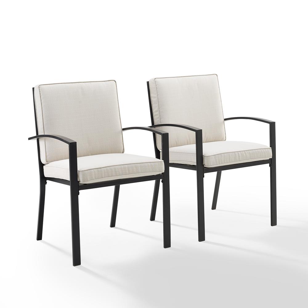 Kaplan 2Pc Outdoor Dining Chair Set Oatmeal/Oil Rubbed Bronze - 2 Chairs. Picture 8