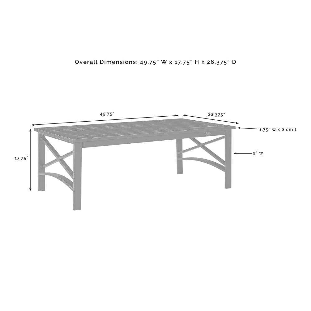 Kaplan 2Pc Outdoor Metal Sofa Set Gray/White - Sofa & Coffee Table. Picture 1