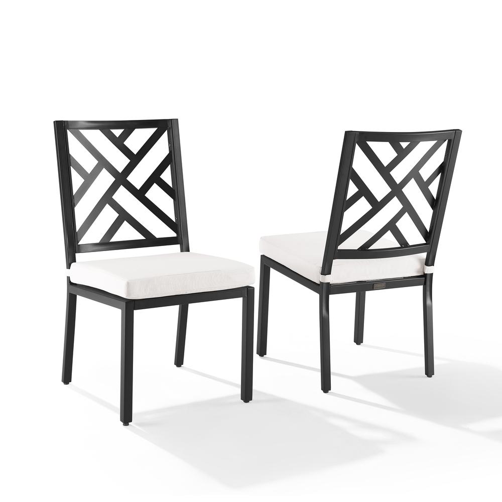 Locke 2Pc Outdoor Metal Dining Chair Set. The main picture.