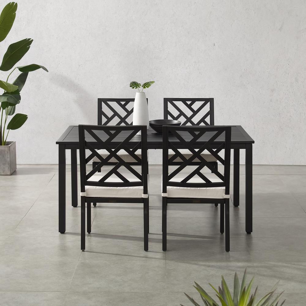 Locke 5Pc Outdoor Metal Dining Set. Picture 4