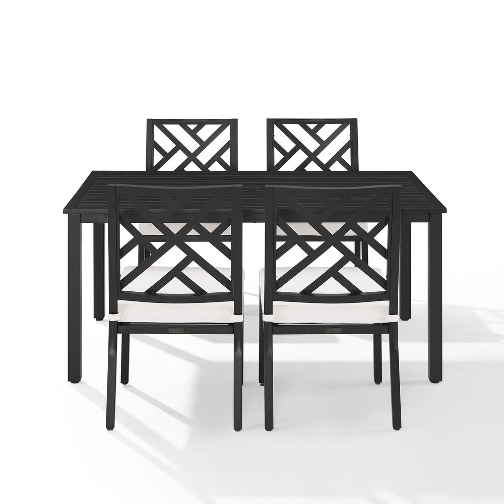 Locke 5Pc Outdoor Metal Dining Set. Picture 10