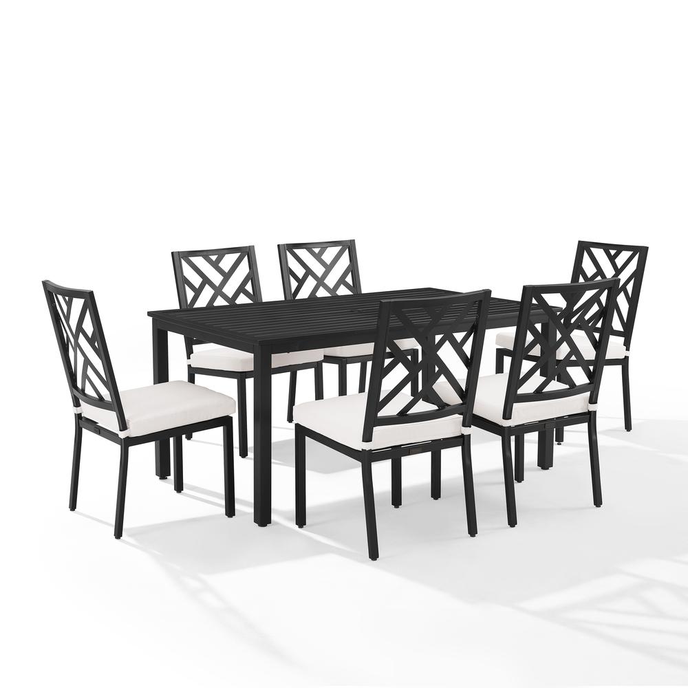 Locke 7Pc Outdoor Metal Dining Set. Picture 1