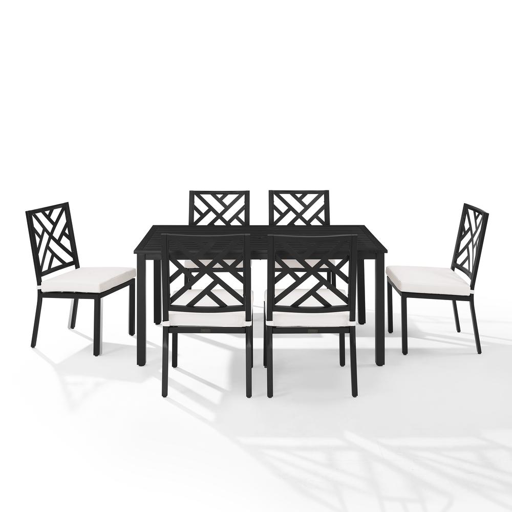 Locke 7Pc Outdoor Metal Dining Set. Picture 10