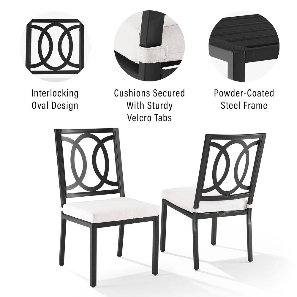 Chambers 2Pc Outdoor Metal Dining Chair Set. Picture 6