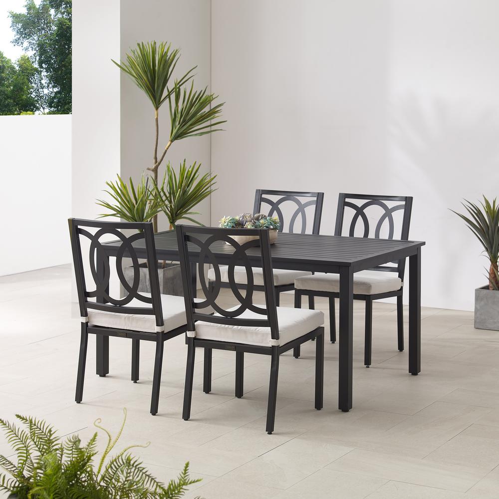 Chambers 5Pc Outdoor Metal Dining Set. Picture 3