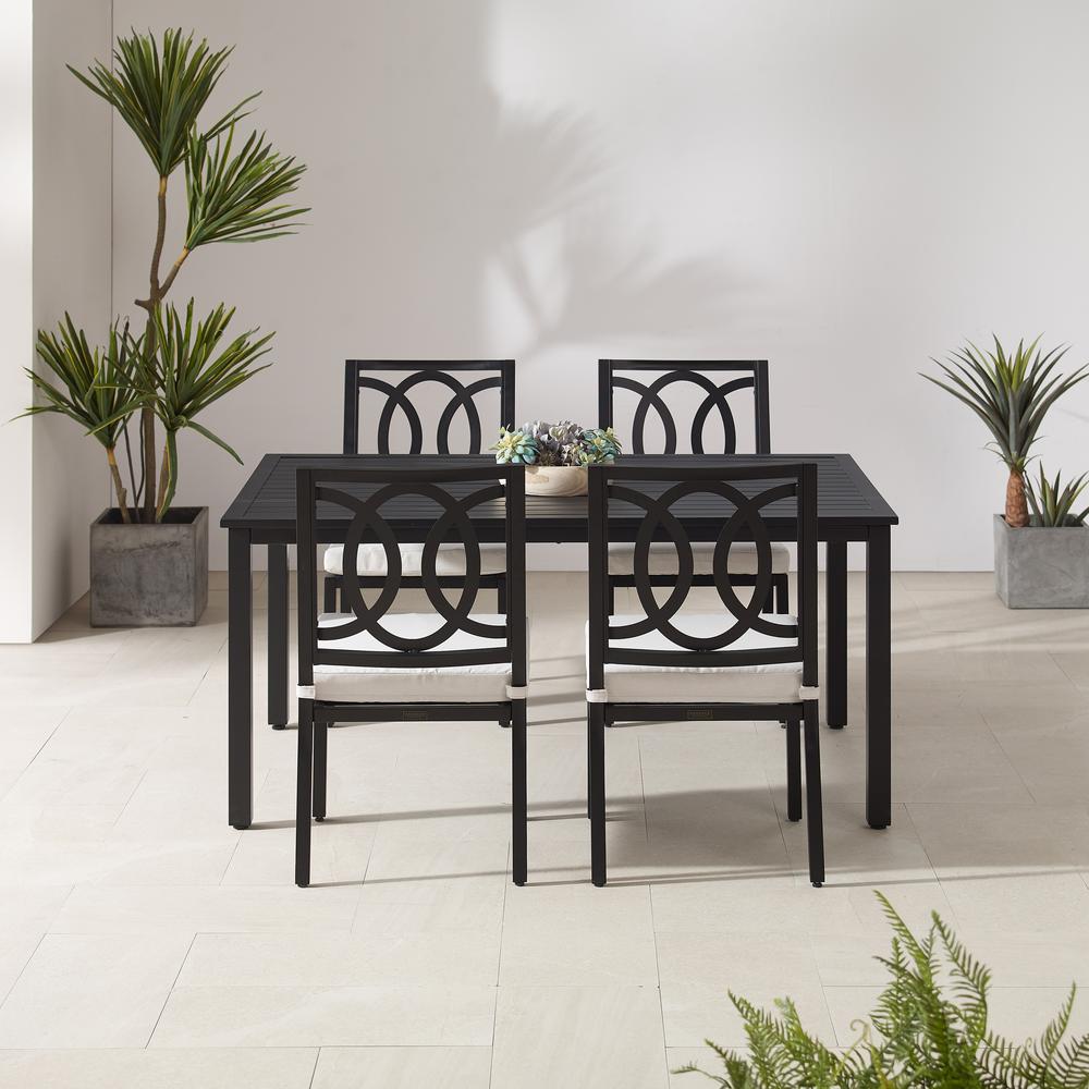Chambers 5Pc Outdoor Metal Dining Set. Picture 4