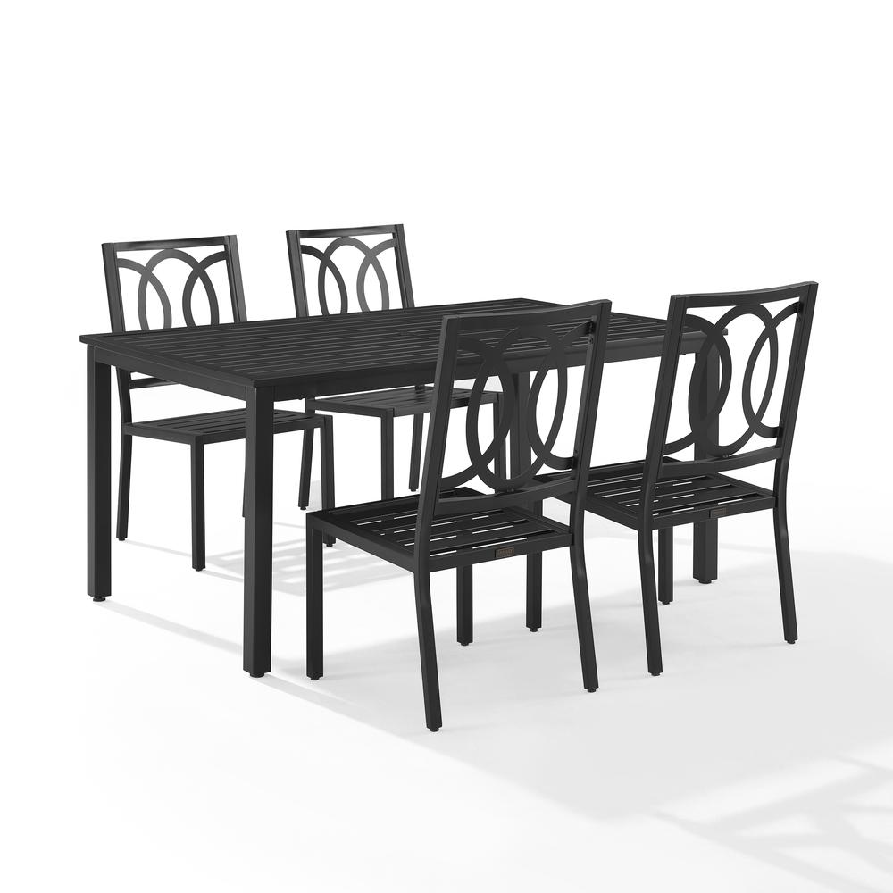Chambers 5Pc Outdoor Metal Dining Set. Picture 12