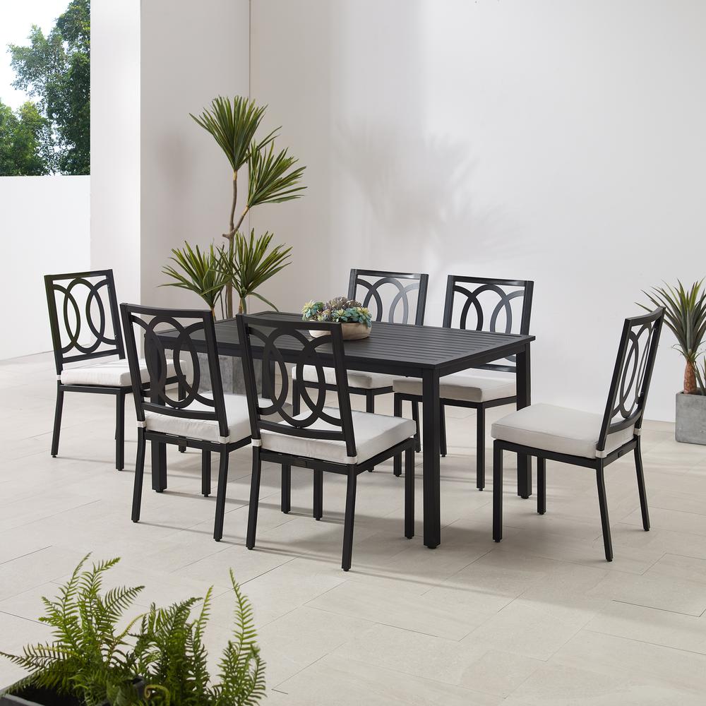 Chambers 7Pc Outdoor Metal Dining Set. Picture 3