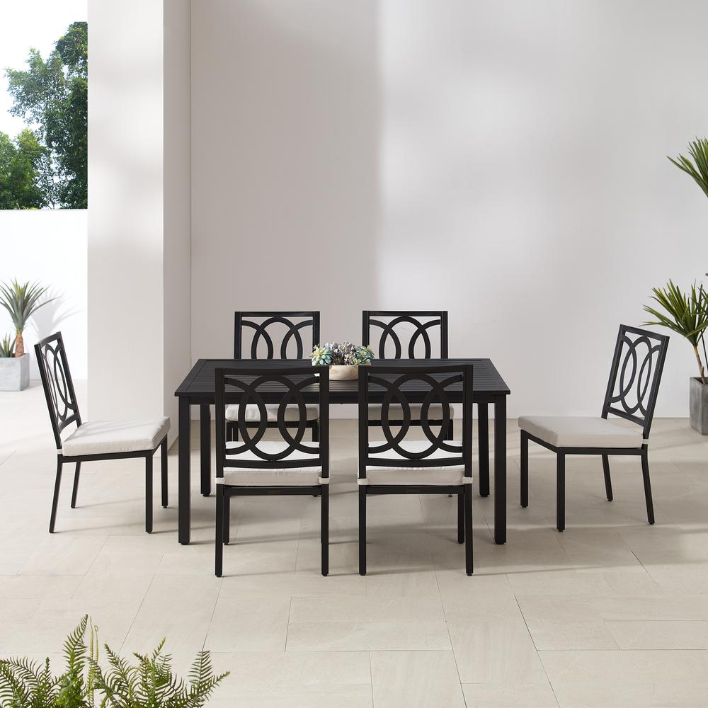 Chambers 7Pc Outdoor Metal Dining Set. Picture 4