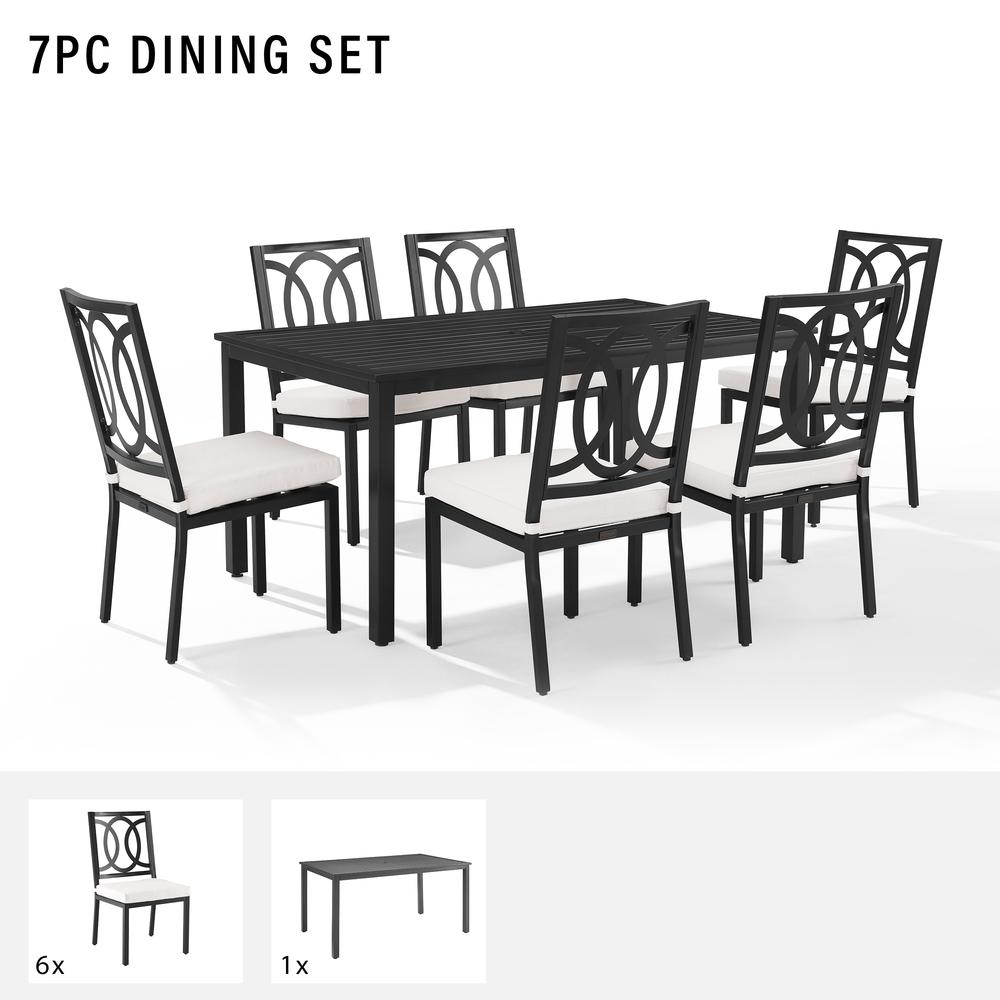 Chambers 7Pc Outdoor Metal Dining Set. Picture 7