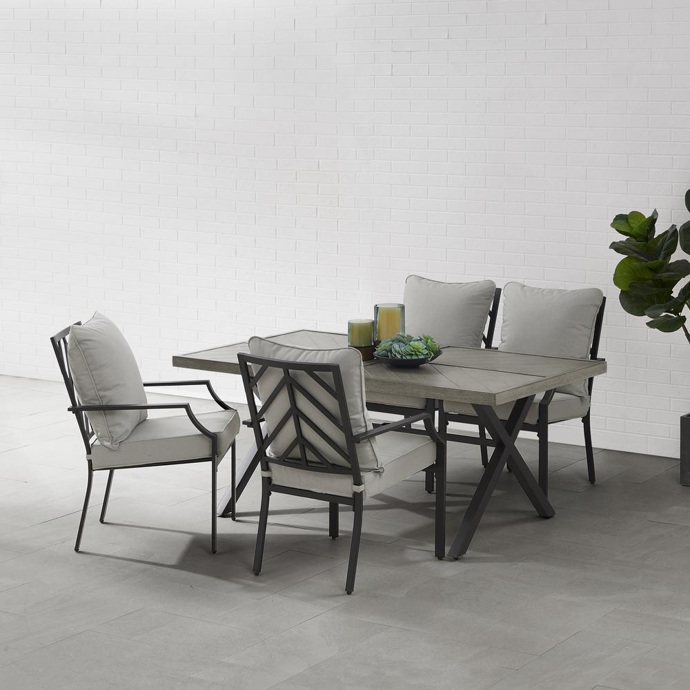 Otto 5Pc Outdoor Metal Dining Set. Picture 3