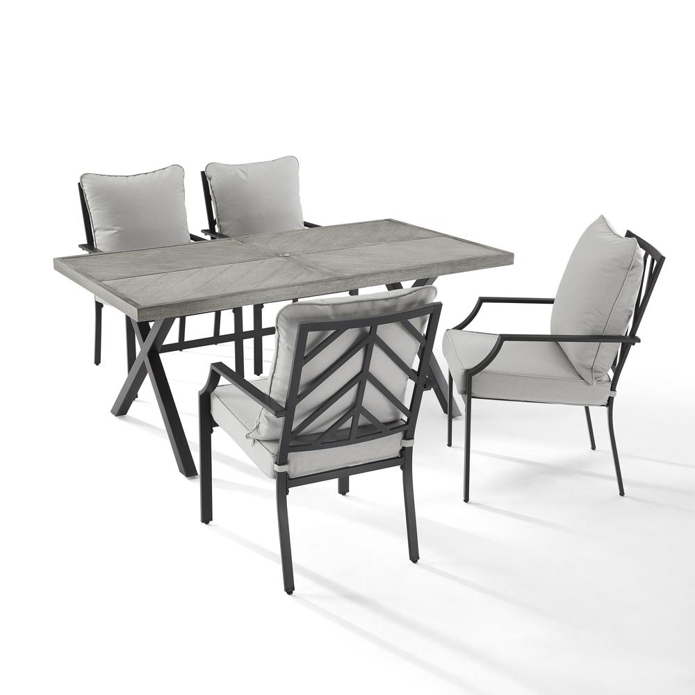 Otto 5Pc Outdoor Metal Dining Set. Picture 1