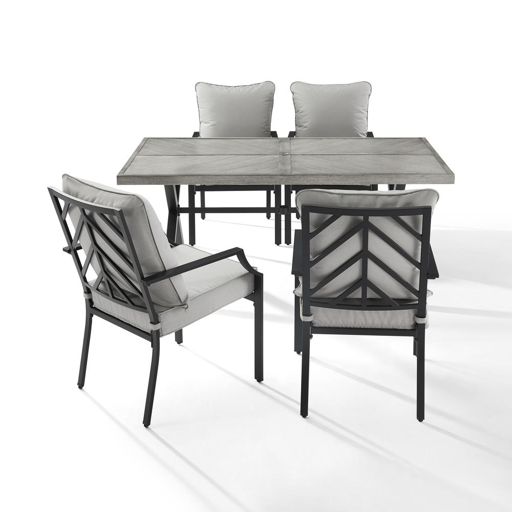 Otto 5Pc Outdoor Metal Dining Set. Picture 14