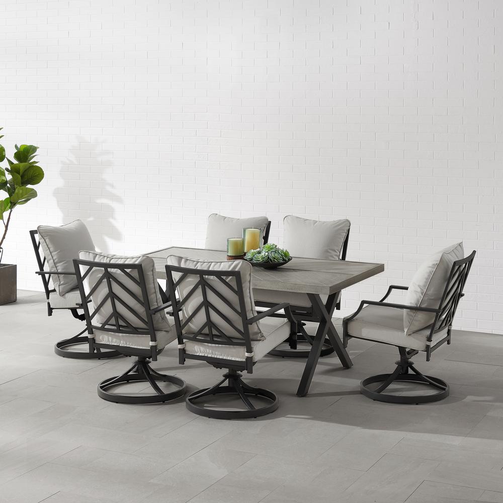 Otto 7Pc Outdoor - Metal Dining Set. Picture 5