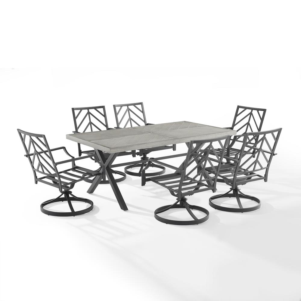 Otto 7Pc Outdoor - Metal Dining Set. Picture 2