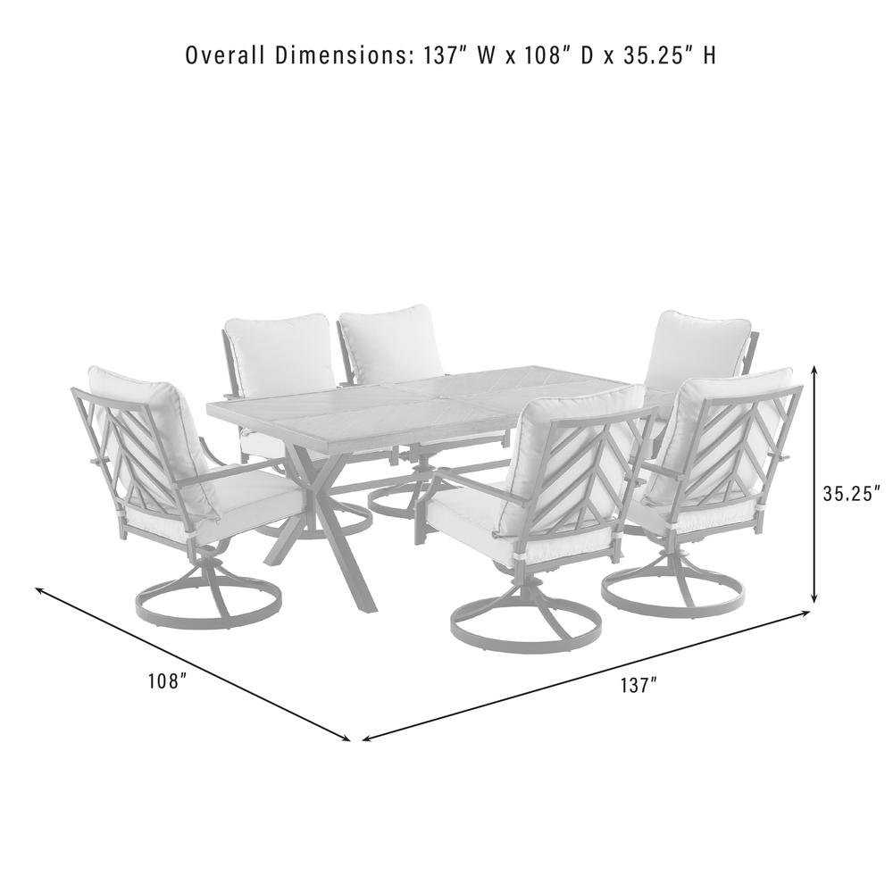 Otto 7Pc Outdoor - Metal Dining Set. Picture 7