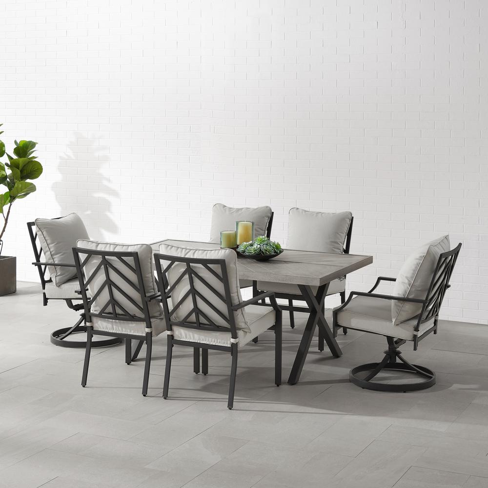 Otto 7Pc Outdoor, Metal Dining Set. Picture 3