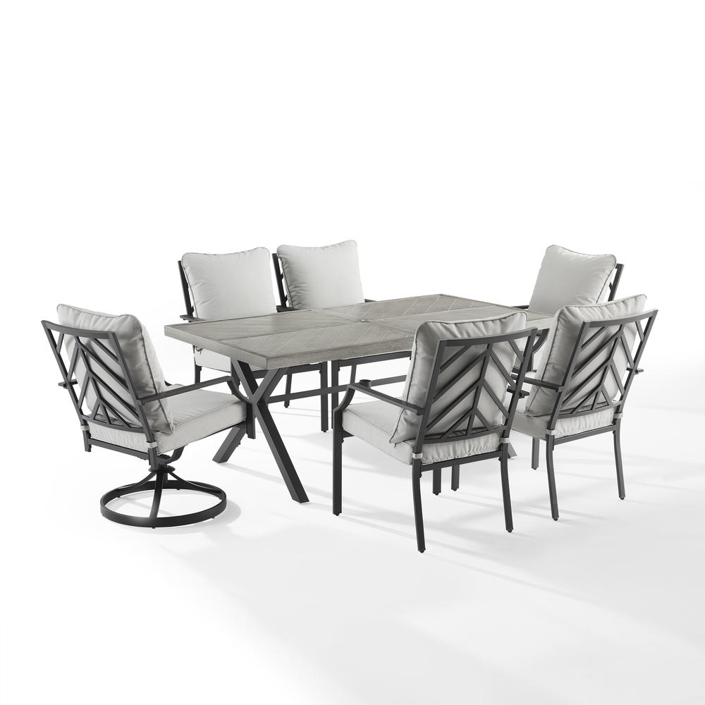 Otto 7Pc Outdoor, Metal Dining Set. Picture 1
