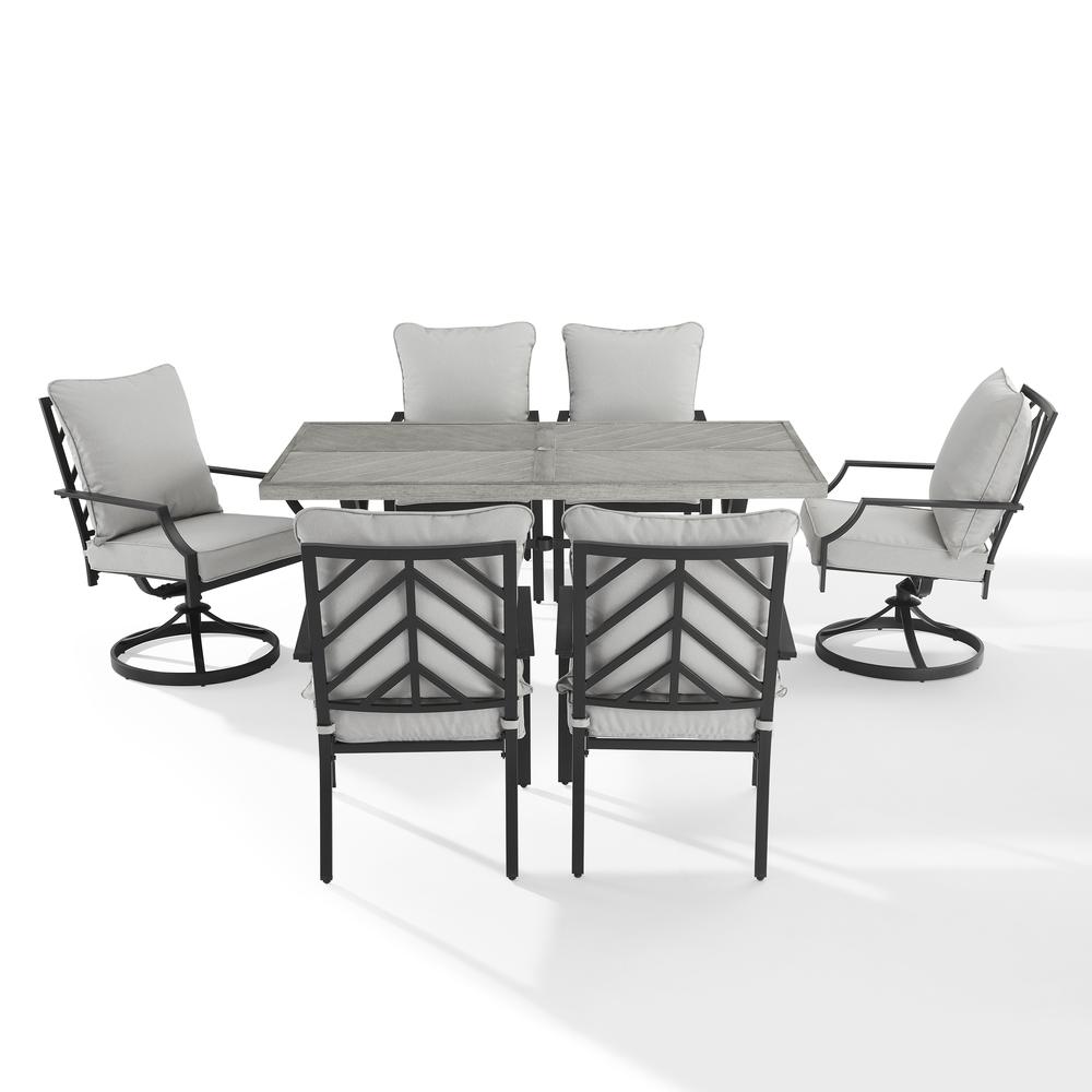 Otto 7Pc Outdoor, Metal Dining Set. Picture 12