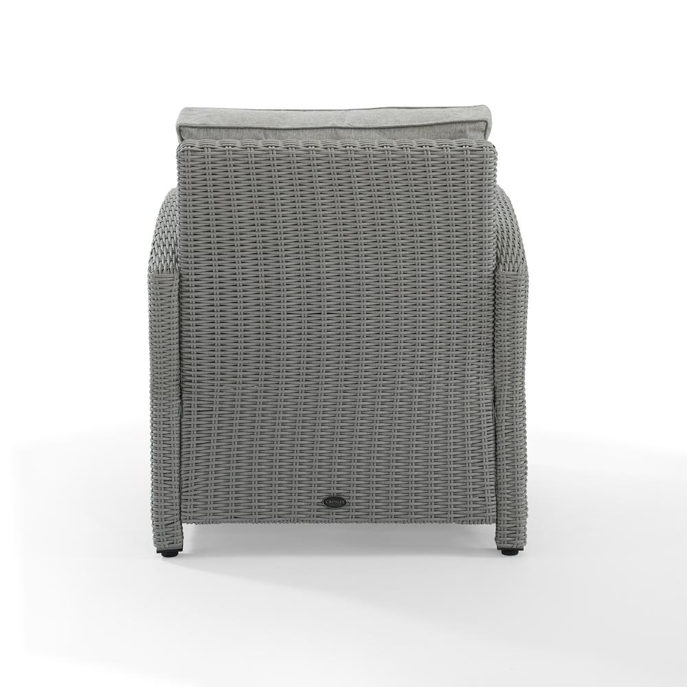 Bradenton Outdoor Wicker Arm Chair Gray/Gray. Picture 8