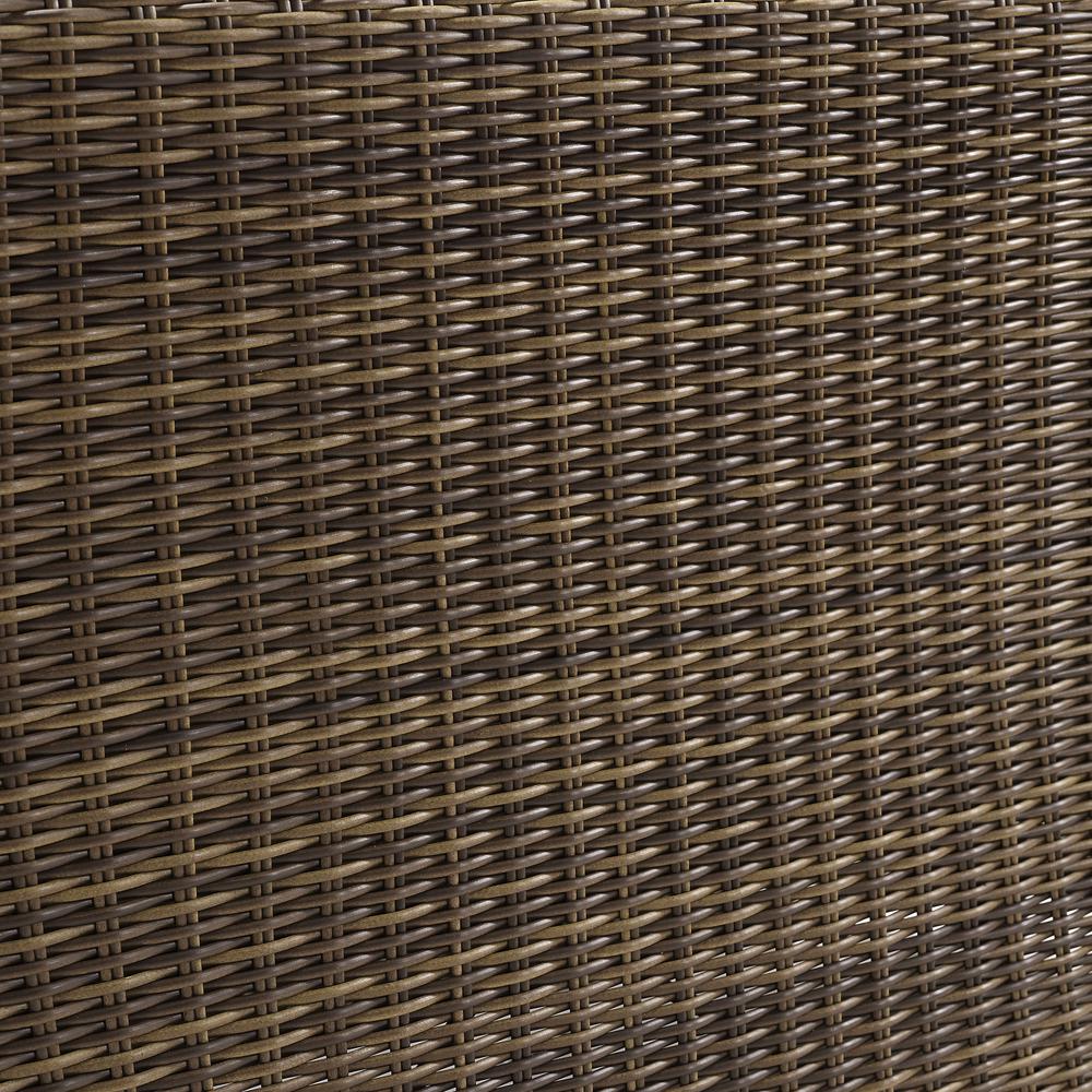 Bradenton Outdoor Wicker Sofa Sand/Weathered Brown. Picture 5