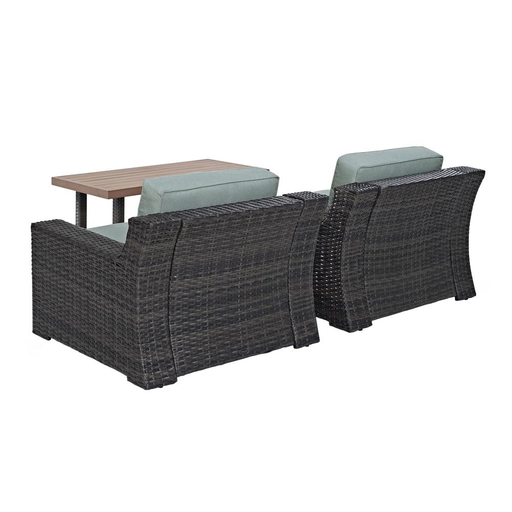 Beaufort 3Pc Outdoor Wicker Chair Set Mist/Brown - Coffee Table & 2 Chairs. Picture 6