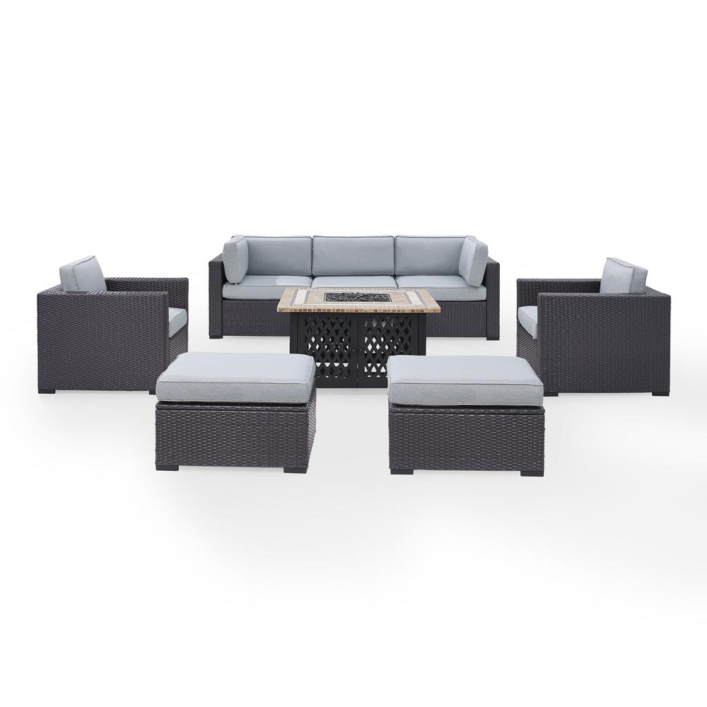 Biscayne 7Pc Outdoor Wicker Sectional Set. Picture 2