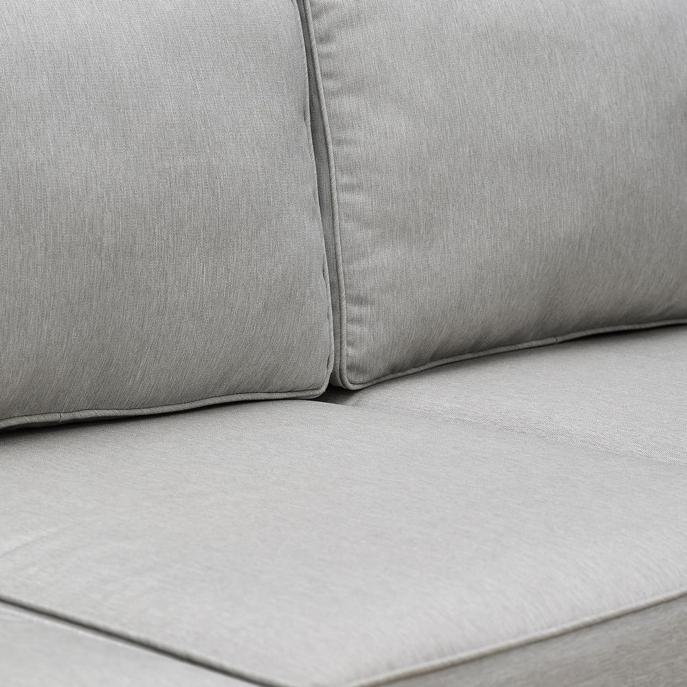 Capella Outdoor Wicker 3Pc Sofa Set Gray/Acorn - Sofa & 2 Armchairs. Picture 13