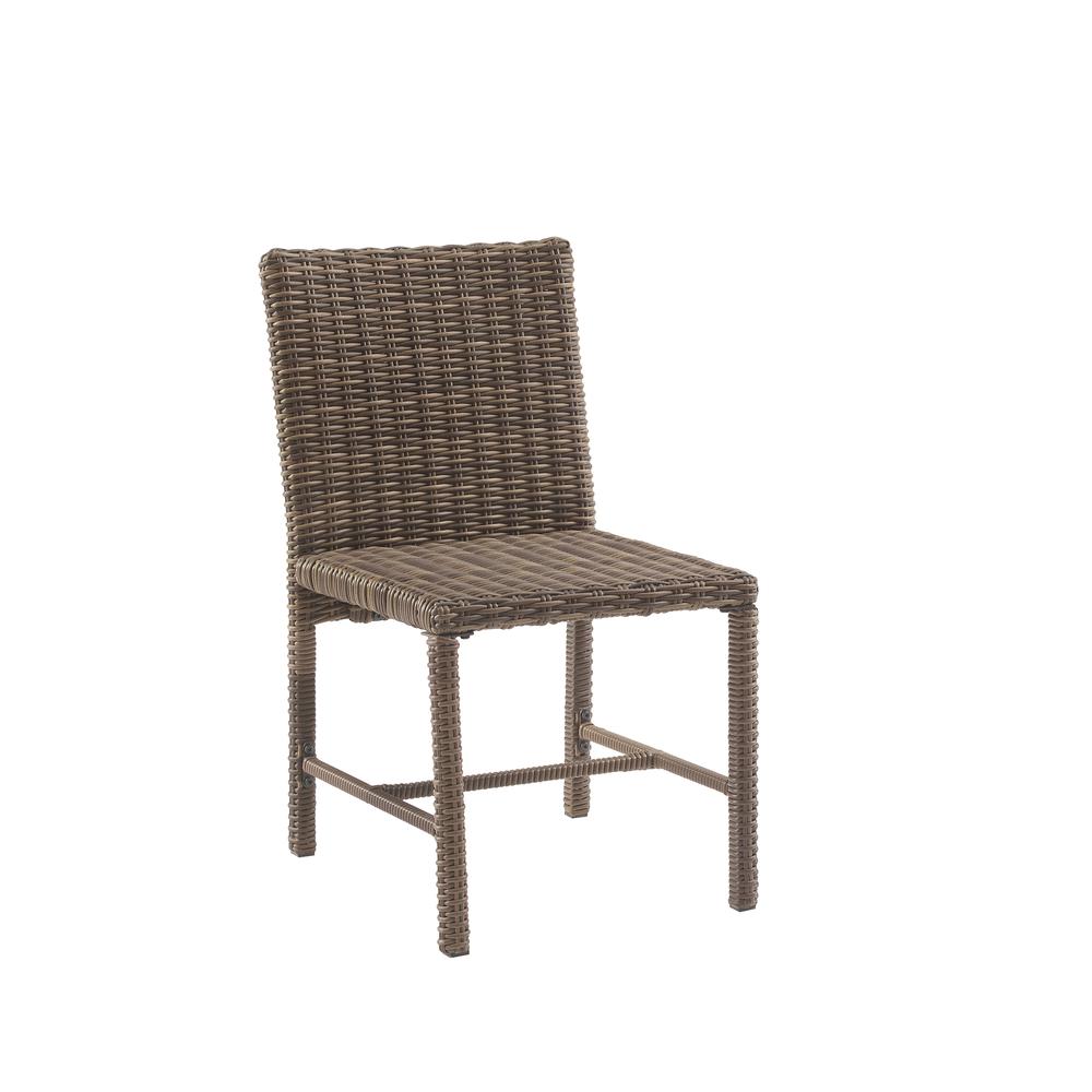 Bradenton 2Pc Outdoor Wicker Dining Chair Set Sand/Weathered Brown - 2 Dining Chairs. Picture 5