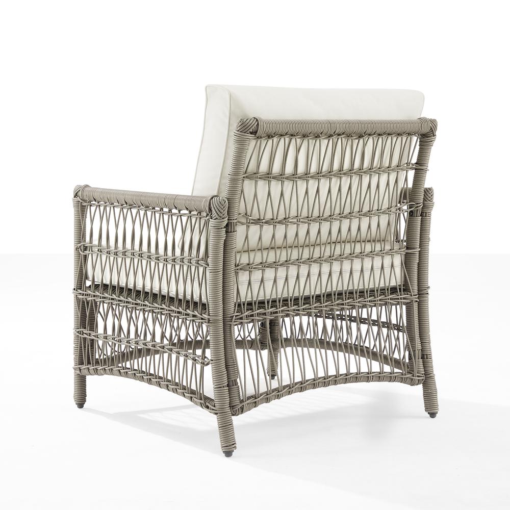 Thatcher Outdoor Wicker Armchair Creme/Driftwood. Picture 10