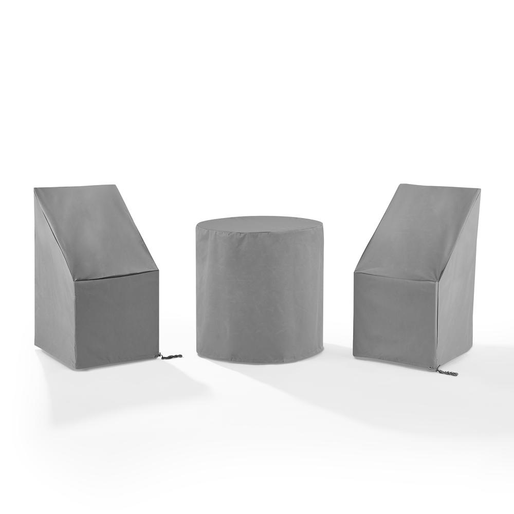 3Pc Outdoor Bistro Furniture Cover Set. Picture 6