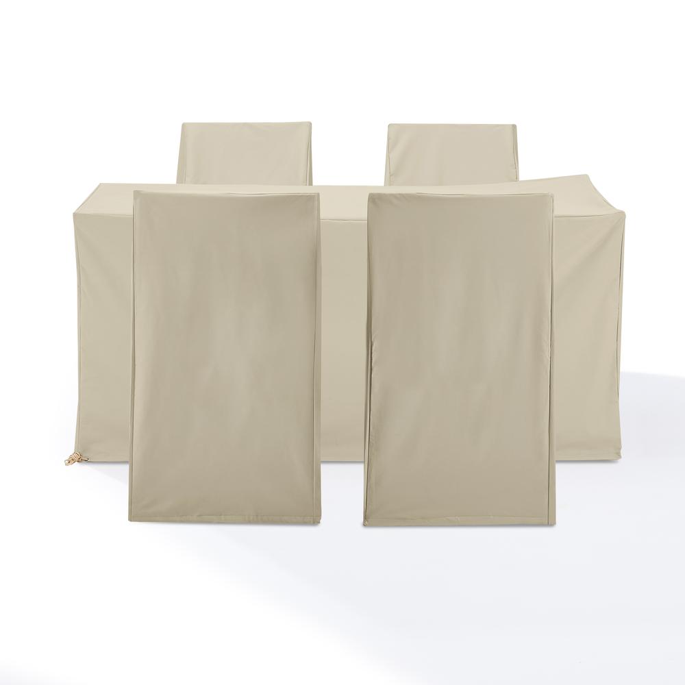 5Pc Outdoor Dining Furniture Cover Set. Picture 7
