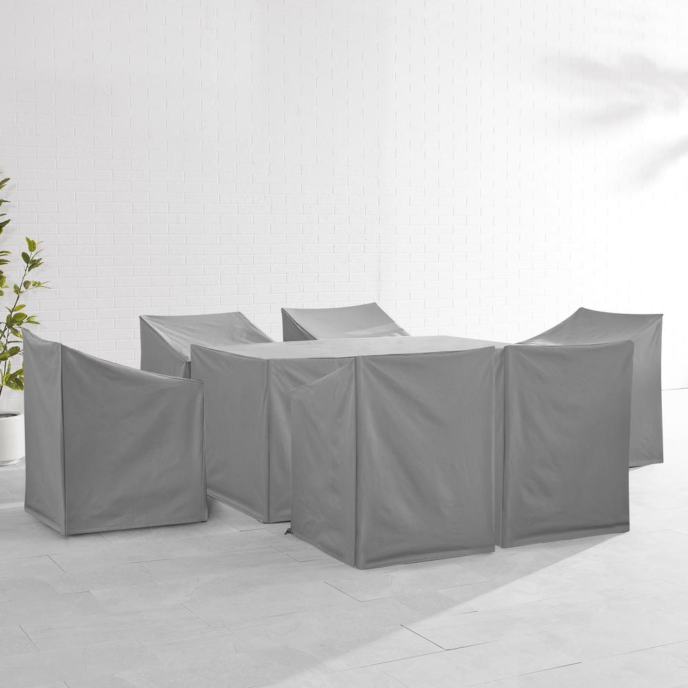 7Pc Outdoor Dining Furniture Cover Set. Picture 2