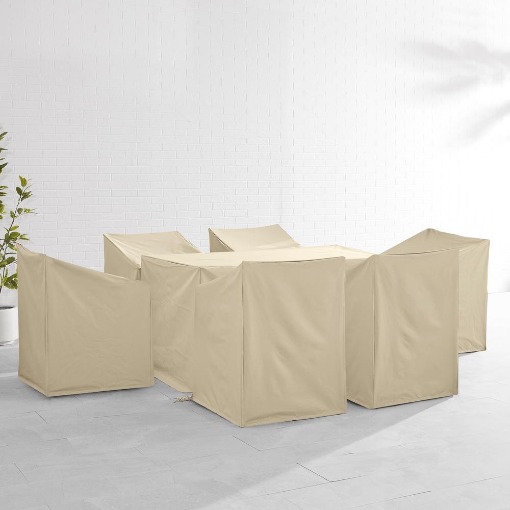 7Pc Outdoor Dining Furniture Cover Set. Picture 3