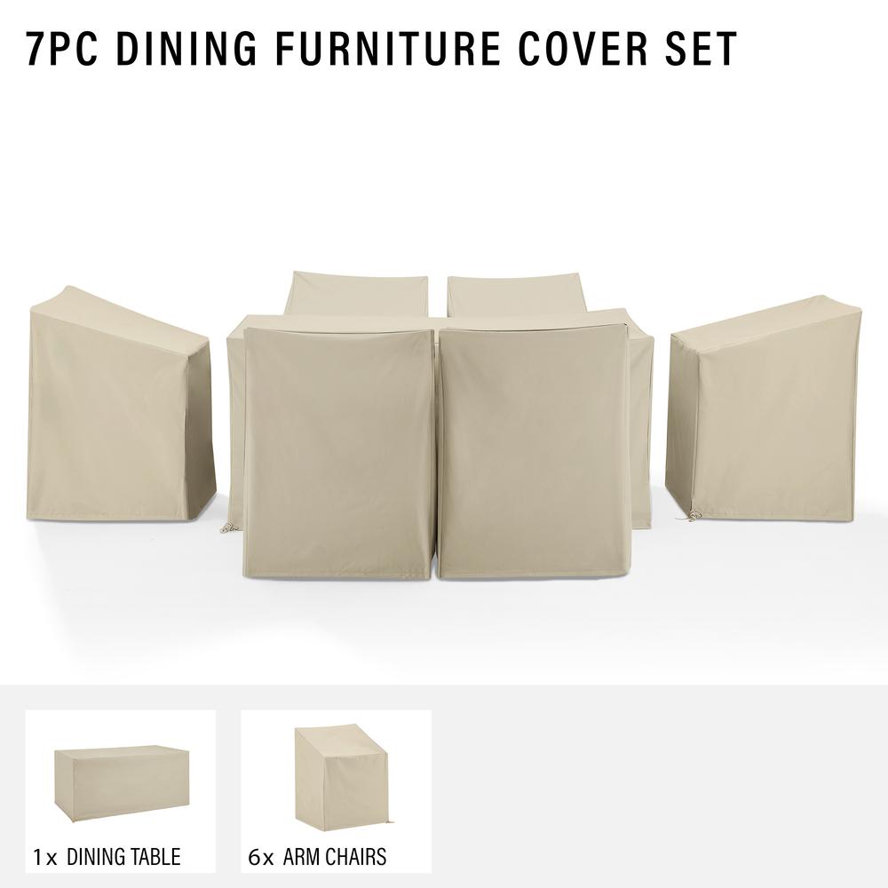 7Pc Outdoor Dining Furniture Cover Set. Picture 5