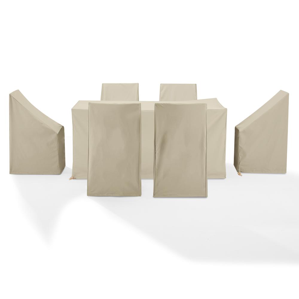7Pc Outdoor Dining Furniture Cover Set. Picture 6