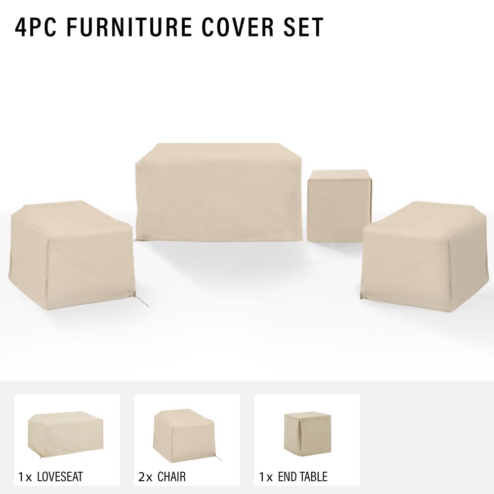 4Pc Outdoor Furniture Cover Set. Picture 3