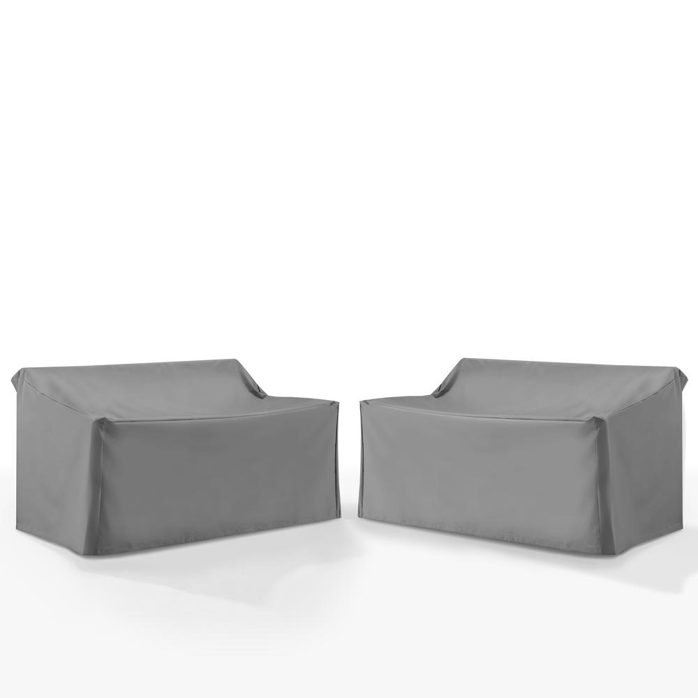 2Pc Outdoor Loveseat Furniture Cover Set. Picture 1