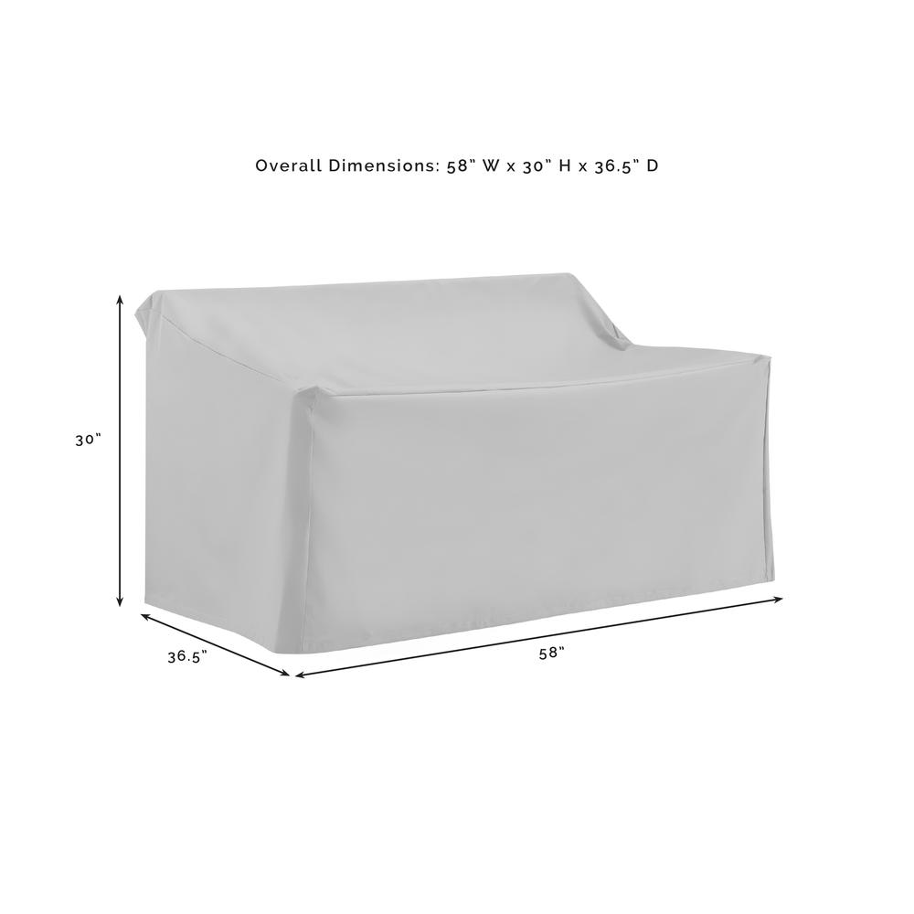 2Pc Outdoor Loveseat Furniture Cover Set. Picture 4