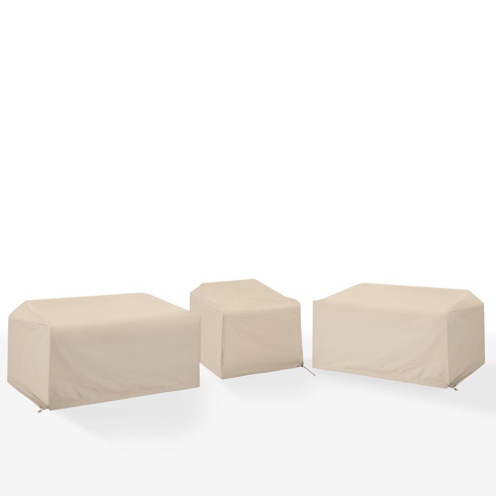 3Pc Outdoor Sectional Furniture Cover Set. Picture 1