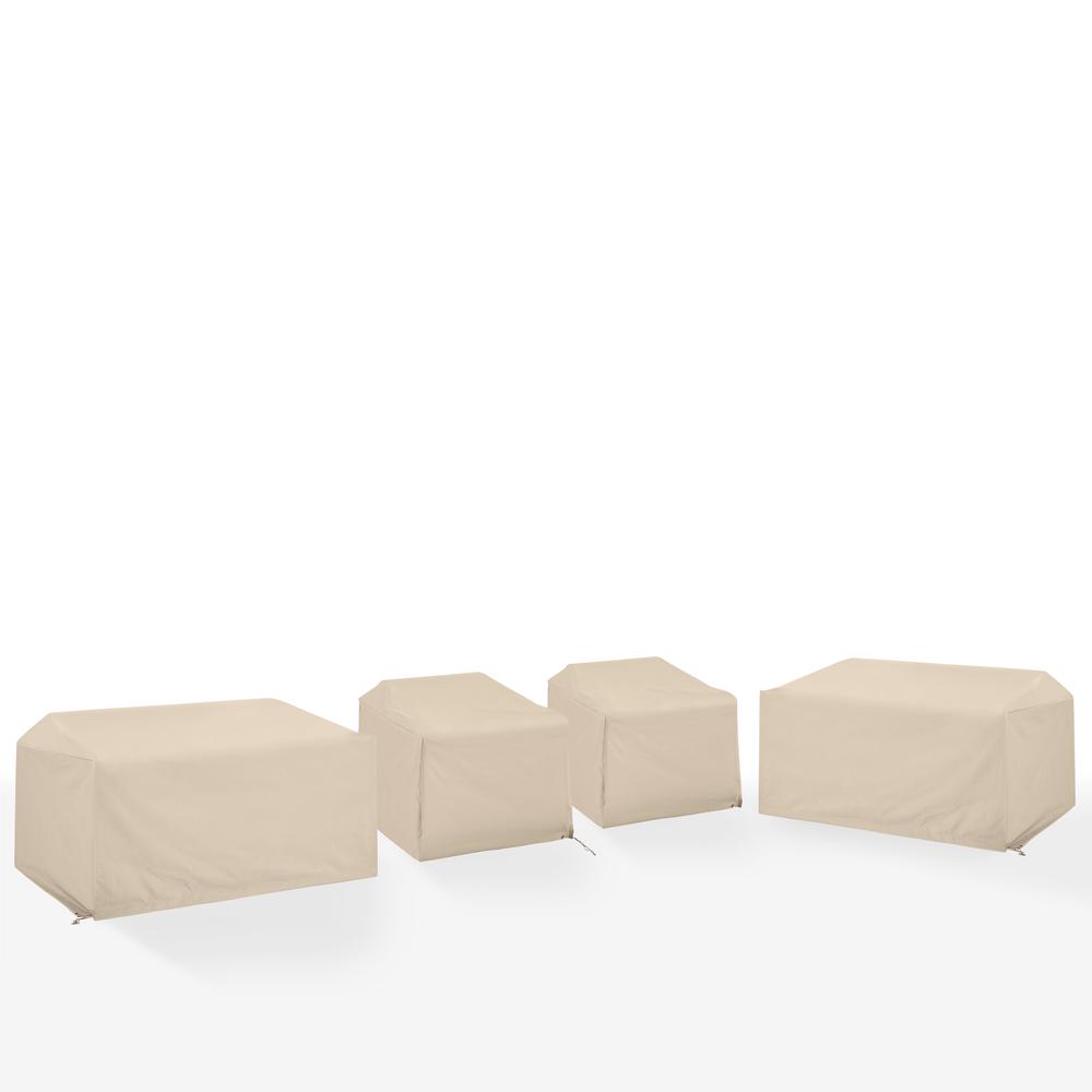 4Pc Outdoor Sectional Furniture Cover Set. Picture 1