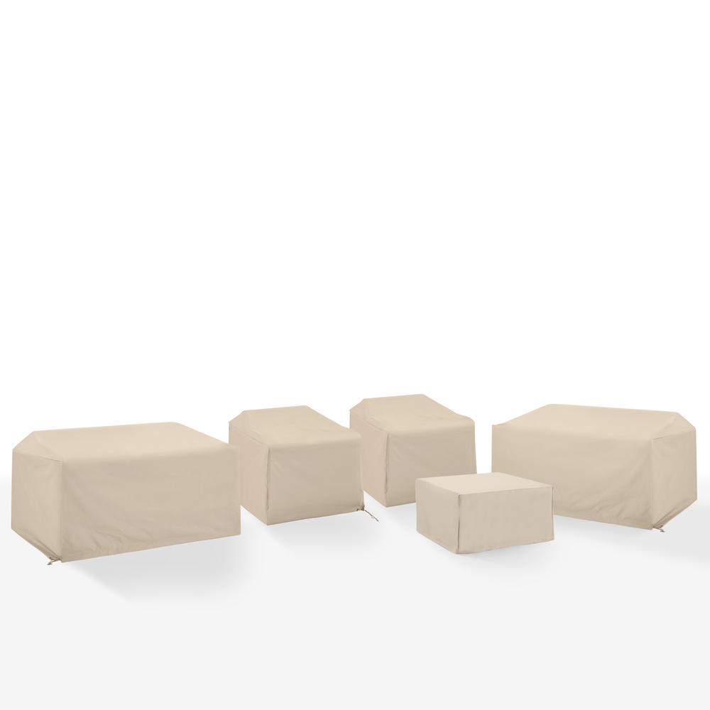 5Pc Outdoor Sectional Furniture Cover Set. Picture 1