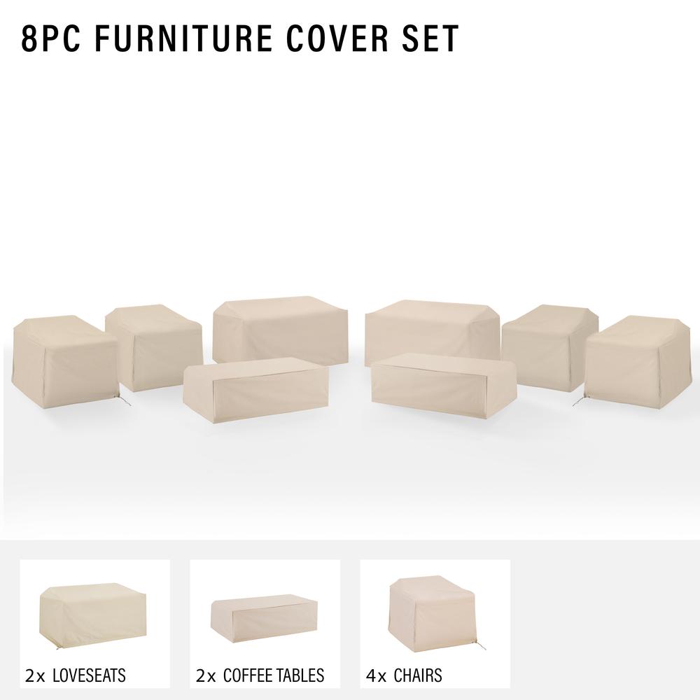 8Pc Outdoor Furniture Cover Set. Picture 3