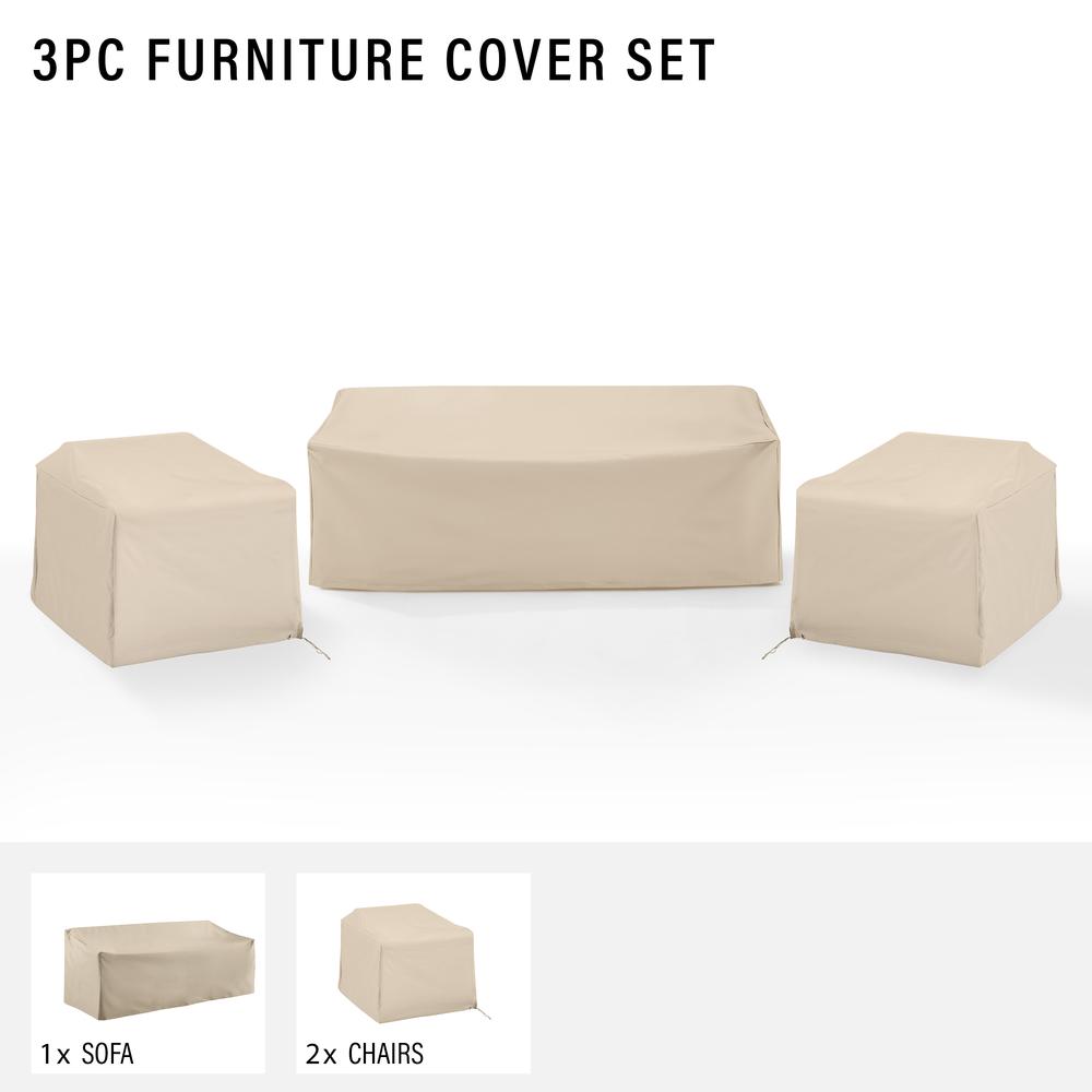 3Pc Outdoor Furniture Cover Set. Picture 3