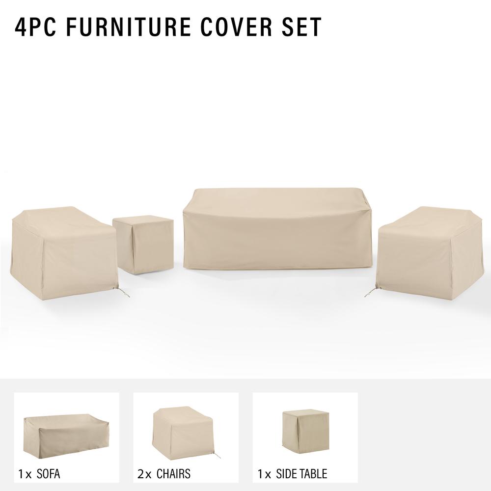 4Pc Outdoor Furniture Cover Set. Picture 3