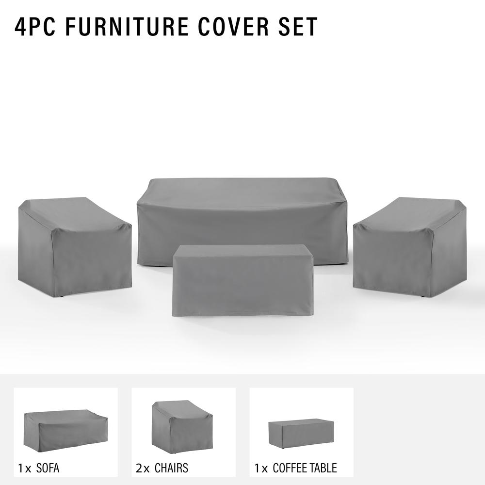 4Pc Outdoor Furniture Cover Set. Picture 2